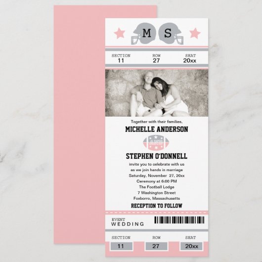 Football Ticket Weddenschap Kaart (Voorkant / Achterkant)