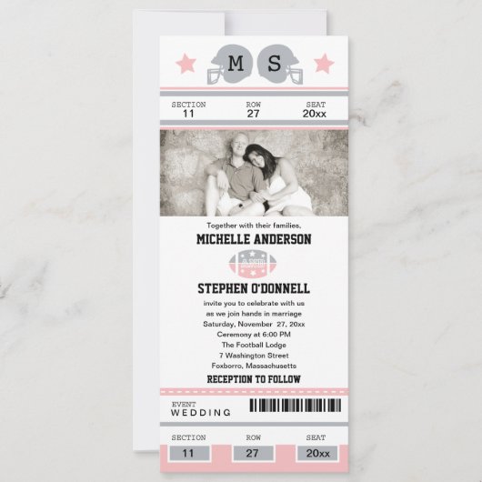 Football Ticket Weddenschap Kaart (Voorkant)