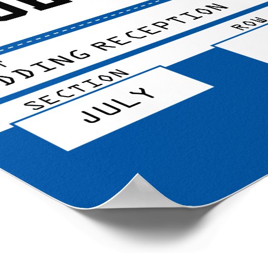 Football Ticket Weddenschap Poster (Hoek)