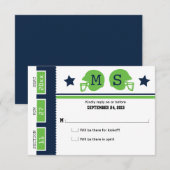 Football Ticket Wedding RSVP (Voorkant / Achterkant)