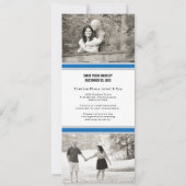 Football Ticket Wedding Save the Date (Achterkant)