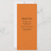 Football Ticket Wedding Save the Date (Achterkant)