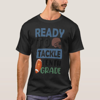Football tiende klas eerste schooldag terug naar S T-shirt