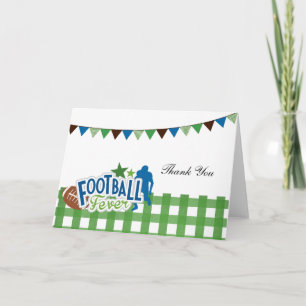 Football tijd bedankkaart