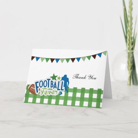Football tijd bedankkaart (Voorkant)