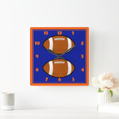 Football TIJD Vierkante Klok (Huis)