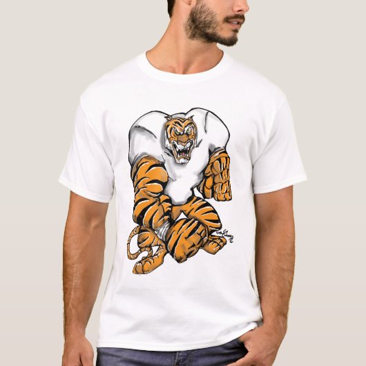 football tijger t-shirt (Voorkant)