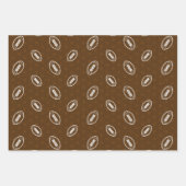 Football Toss Design Green Brown en White Inpakpapier Vel (Voorkant 2)