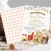 Football Touchdown en Tiny Toes Co-Ed Baby shower Kaart