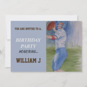 FOOTBALL TOUCHDOWN PASS INVITE KAART (Voorkant)