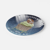 Football Touchdown Verjaardagsfeestje Papieren Bordje (Gekanteld)