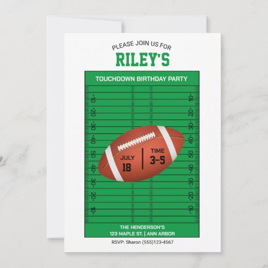 Football Trading Kaart Foto Verjaardagsfeest (Achterkant)