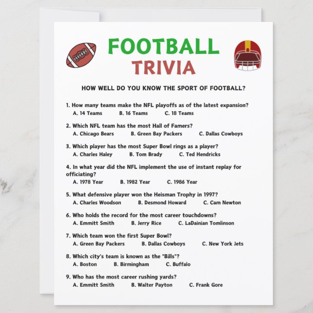 Football Trivia Game (Voorkant)