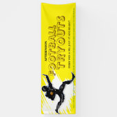 Football Tryouts Vinyl Banner (Verticaal)