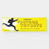 Football Tryouts Vinyl Banner (Horizontaal)