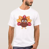Football Turkey Funny Thanksgiving Oversized T-Shi T-shirt (Voorkant)