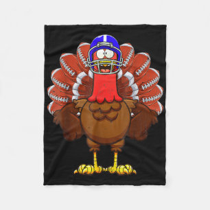 Football Turkije Grappige Thanksgiving Herfst Herf Fleece Deken