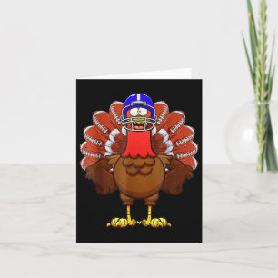 Football Turkije Grappige Thanksgiving Herfst Herf Kaart