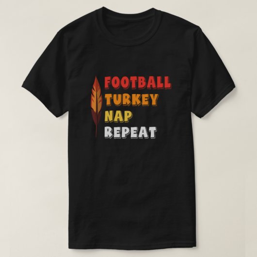 Football Turkije - nap Herhaal T Shirt (Design voorkant)