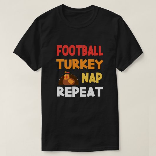 Football Turkije - nap Herhaal T Shirt (Design voorkant)