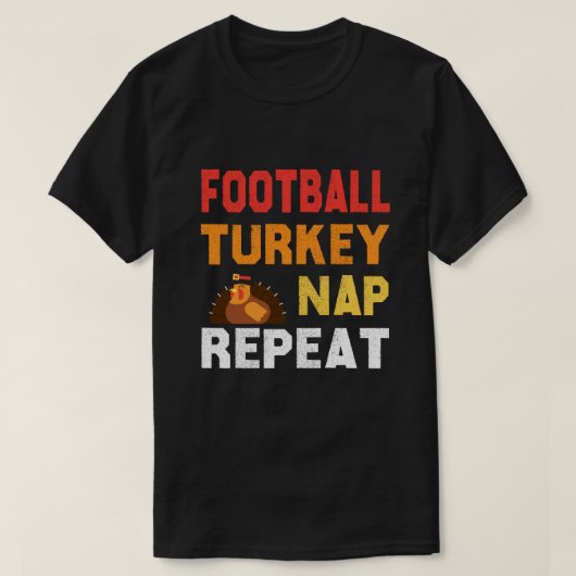 Football Turkije - nap Herhaal T Shirt (Design voorkant)