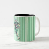 Football Tweekleurige Koffiemok (Voorkant rechts)