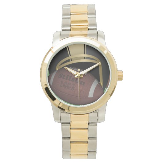 Football Two-Tone Watch Horloge (Voorkant)