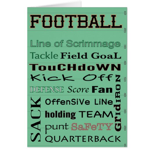 FOOTBALL typografie (Voorkant)