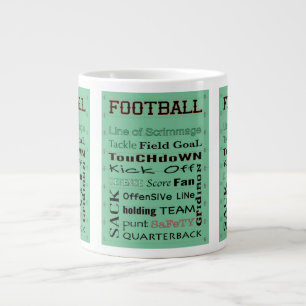 FOOTBALL typografie Grote Koffiekop