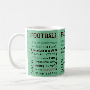 FOOTBALL typografie Koffiekoffie Mok