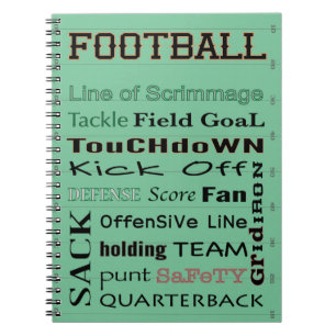FOOTBALL typografie Notitieboek