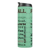 FOOTBALL typografie Thermosbeker (Geroteerd rechts)