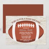  Football Uitnodiging Baby shower (Voorkant / Achterkant)