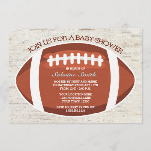  Football Uitnodiging Baby shower