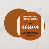 Football Uitnodiging tot het indienen van bankbilj (Voorkant / Achterkant)