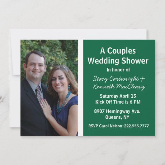 Football - Uitnodiging tot het uitzenden van een c (Voorkant)