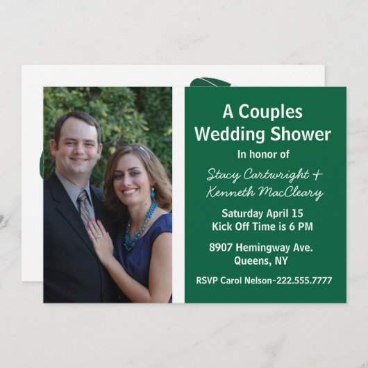 Football - Uitnodiging tot het uitzenden van een c (Voorkant / Achterkant)