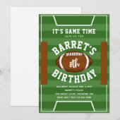 Football Uitnodigingen | Football Birthday (Voorkant / Achterkant)