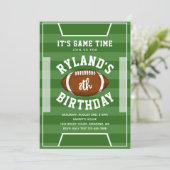 Football Uitnodigingen | Football Birthday (Staand voorkant)