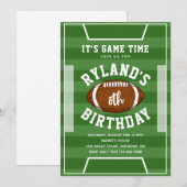 Football Uitnodigingen | Football Birthday (Voorkant / Achterkant)