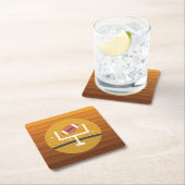 Football Upright Super Fan Game Day Kartonnen Onderzetters (Insitu)