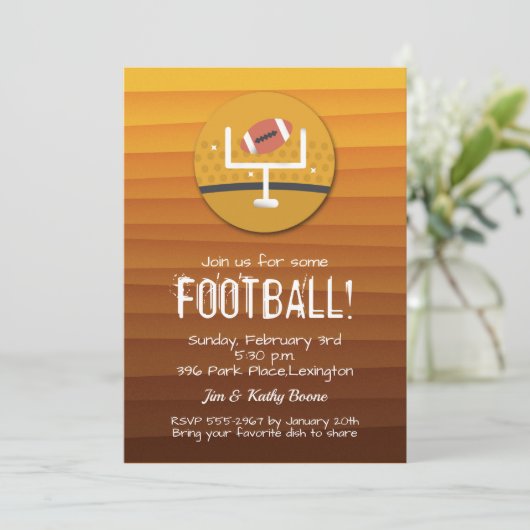 Football Uprights Bowl Party (Staand voorkant)