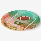 Football Uprights Party Papieren Bordje (Gekanteld)