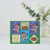 Football uw foto's en tekstsport briefkaart (Staand voorkant)