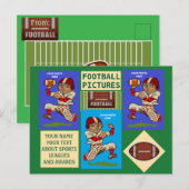 Football uw foto's en tekstsport briefkaart (Voorkant / Achterkant)