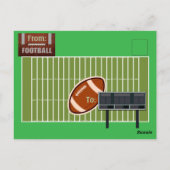 Football uw foto's en tekstsport briefkaart (Achterkant)