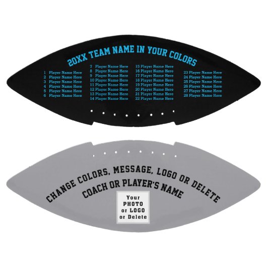  Football, UW KLEUREN, LOGO en TEKST American Football (Panelen)