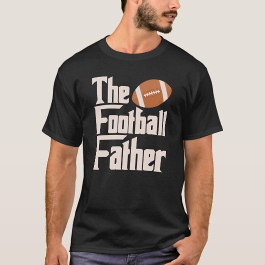 Football vader beste vader ooit kerstcadeau t-shirt (Voorkant)