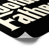 Football vader - vaders dag zondag bal spel lov poster (Hoek)