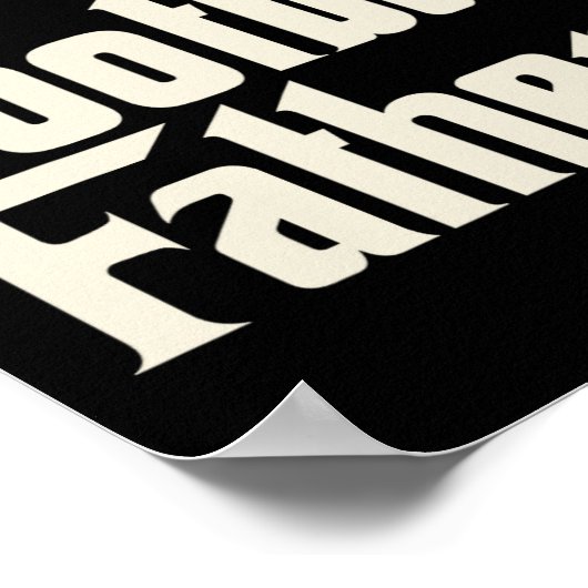 Football vader - vaders dag zondag bal spel lov poster (Hoek)